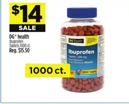 Dollar General DG health Ibuprofen Tablets offer