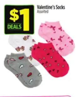 Dollar General Valentine's Socks offer