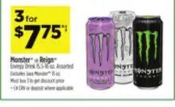 Dollar General Monster or Reign Energy Drink offer