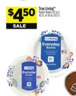 Dollar General True Living Paper Bowls offer