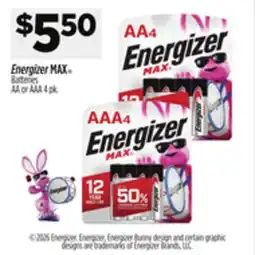 Dollar General Energizer MAX Batteries offer