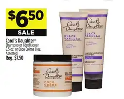 Dollar General Carol's Daughter Shampoo or Conditioner 8.5 oz. or Coco Créme 8 oz offer
