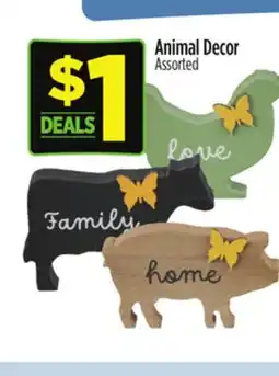 Dollar General Animal Decor offer