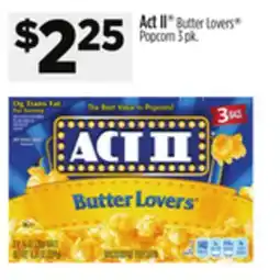 Dollar General Act II Butter Lovers Popcorn offer