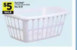 Dollar General True Living 1.5 Bushel Laundry Basket offer