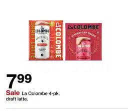 Target La Colombe 4-pk. draft latte offer