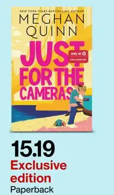 Target JUST FOR THE CAMERAS offer