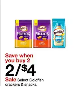 Target Select Goldfish crackers & snacks offer
