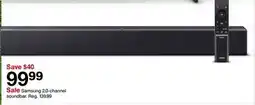 Target Samsung 2.0-channel soundbar offer