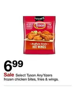 Target Select Tyson Any'tizers frozen chicken bites, fries & wings offer