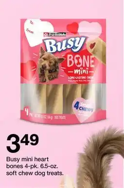 Target Busy mini heart bones 4-pk. 6.5-oz. soft chew dog treats offer