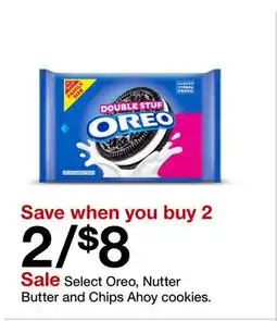 Target Select Oreo, Nutter Butter and Chips Ahoy cookies offer