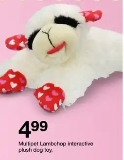 Target Multipet Lambchop interactive plush dog toy offer