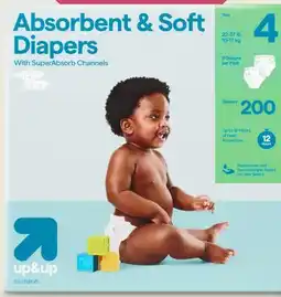 Target up&up absorbent & soft 200-ct. diapers offer