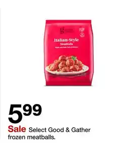 Target Select Good & Gather frozen meatballs offer