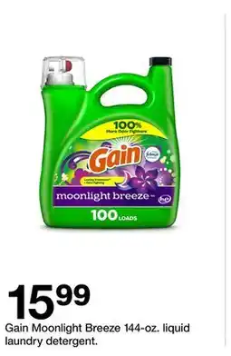 Target Gain Moonlight Breeze 144-oz. liquid laundry detergent offer