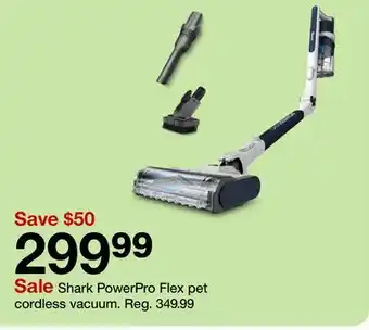 Target Shark PowerPro Flex pet cordless vacuum offer