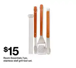 Target Room Essentials 7-pc. stainless stell grill tool set offer