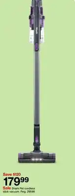 Target Shark Pet cordless stick vacuum offer