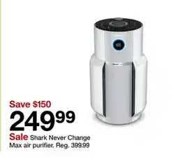 Target Shark Never Change Max air purifier offer