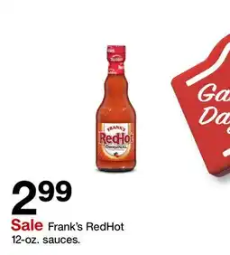 Target Frank's RedHot 12-oz. sauces offer
