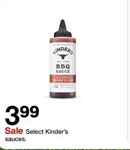 Target Select Kinder's sauces offer
