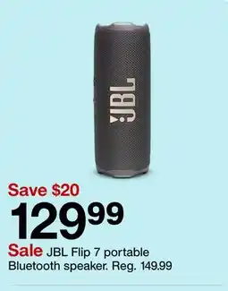 Target JBL Flip 7 portable Bluetooth speaker offer