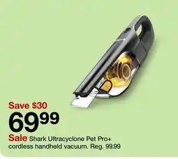 Target Shark Ultracyclone Pet Pro + cordless handheld vacuum offer