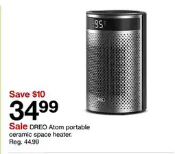 Target DREO Atom portable ceramic space heater offer