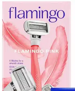 Target Flamingo 5-blade razor with 2 blade refills offer