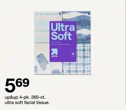Target up&up 4-pk. 260-ct. ultra soft facial tissue offer