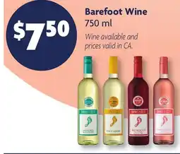 Family Dollar Barefoot Wine offer