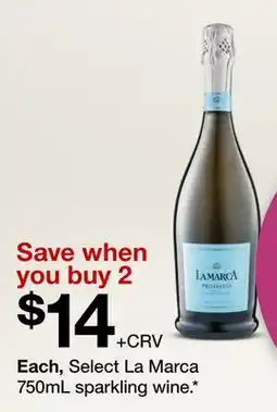 Target Select La Marca 750mL sparkling wine offer