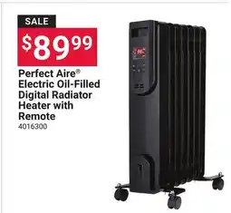 Ace Hardware Perfect Aire Electric Oil-Filled Digital Radiator Heater with Remote offer