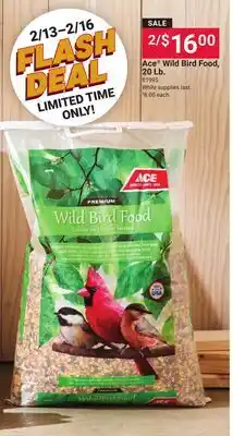 Ace Hardware Ace Wild Bird Food, 20 Lb offer
