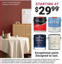 Ace Hardware WALLS: Clark+Kensington Hazelnut Crunch 09A-5 offer