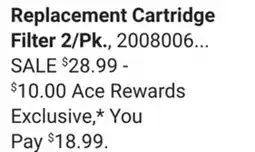 Ace Hardware Replacement Cartridge Filter 2/Pk offer