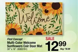 Ace Hardware Multi-Color Welcome Sunflowers Coir Door Mat offer