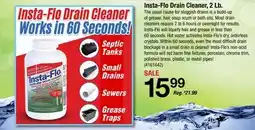 Ace Hardware Insta-Flo Drain Cleaner, 2 Lb offer