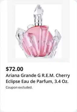 JC Penney Ariana Grande G R.E.M. Cherry Eclipse Eau de Parfum, 3.4 Oz offer