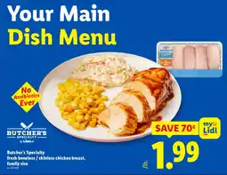Lidl Your Main Dish Menu offer
