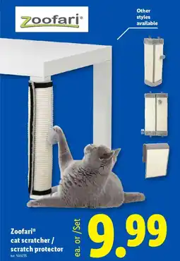 Lidl Zoofari cat scratcher scratch protector offer