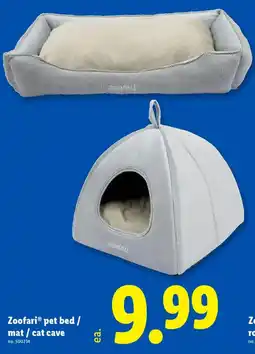 Lidl Zoofari pet bed mat cat cave offer
