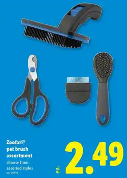 Lidl Zoofari pet brush assortment offer