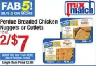 Star Market Perdue Breaded Chicken Nuggets Or Cutlets offer