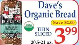 Market Basket Dave's Organic Bread offer