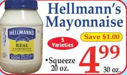 Market Basket Hellmann's Mayonnaise offer