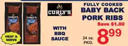 Market Basket Fully cooked baby back pork ribs offer