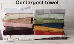 JC Penney Fieldcrest Oversized Spa Or Zebra Bath Towel offer