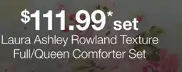 JC Penney Laura Ashley Rowland Texture Full/Queen Comforter Set offer